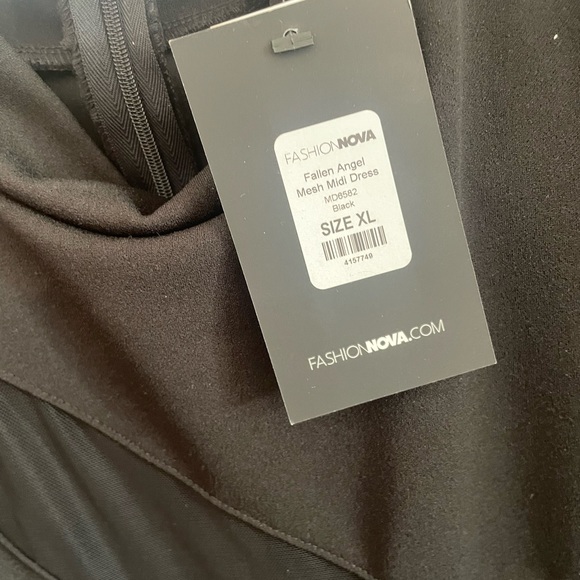 Fashion Nova Fallen Angel Mesh Midi Dress *WITH TAGS* - Picture 4 of 6